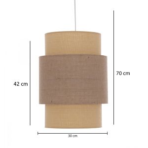 Hanging ceiling lamp/pendant Hm7627.01 double-layer textile polyethylene frame