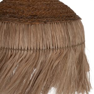 Hanging lamp pendant for ceiling with rope and fibers of abaca or manila hemp boho style 50x50x50hcm Hm7754
