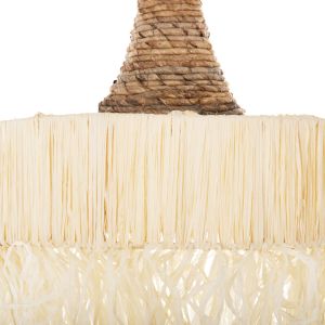 Ceiling pendant lamp with palm leaf fringe D41χ155hcm Hm11921