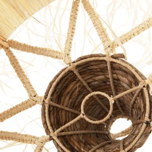 Ceiling pendant lamp with palm leaf fringe D41χ155hcm Hm11921