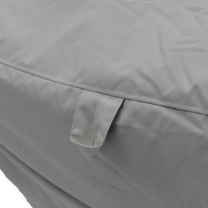 Waterproof lounger-pouf with Leandro in dark gray color 105x110x60cm