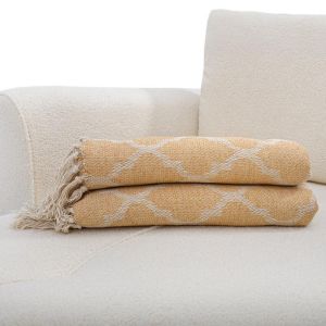 Jacaurd pillow, beige color 170x230cm