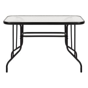 Външна метална маса Adam със стъклен плод Hm5020,03 110χ60χ71hcm