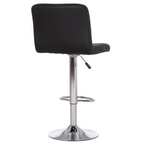 Въртящ се бар стол Diana HM202.21 черен Pu-хромиран метал 44x52x109hcm.