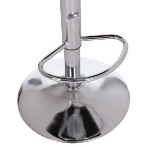Swivel bar stool Diana Hm202.23 brown Pu - chromed metal 44x52x109hcm.