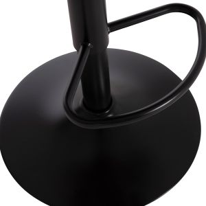 Swivel bar stool Diana Hm202.42 rose ash velvet - black matte metal 44x52x109hcm.
