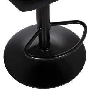 Swivel bar stool Diana Hm202.44 black velvet - black matte metal 44x52x109cm.