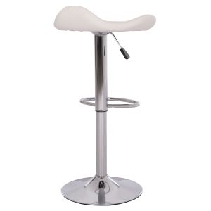 Swivel bar stool Ganna Hm201.22 with suspension - white Pu 44x42x87hcm.