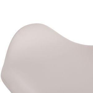 Swivel bar stool Ganna Hm201.22 with suspension - white Pu 44x42x87hcm.