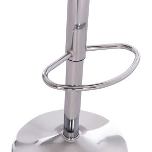 Swivel bar stool Ganna Hm201.22 with suspension - white Pu 44x42x87hcm.