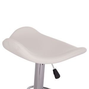 Swivel bar stool Ganna Hm201.22 with suspension - white Pu 44x42x87hcm.