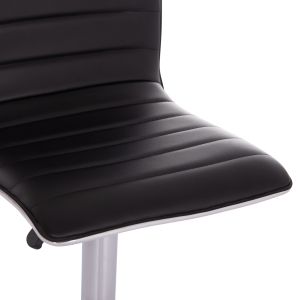 Swivel bar stool Nexus Hm209.21 with black Pu material 43x47x116cm.