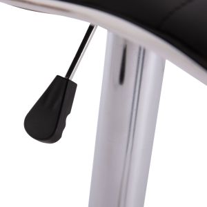 Swivel bar stool Nexus Hm209.21 with black Pu material 43x47x116cm.