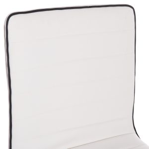 Swivel bar stool Nexus Hm209.22 with white polyurethane upholstery, dimensions 43x47x116 cm.