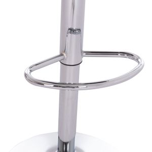 Swivel bar stool Nexus Hm209.22 with white polyurethane upholstery, dimensions 43x47x116 cm.