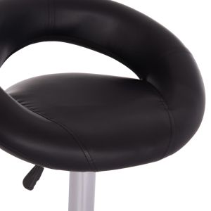Swivel bar stool Rea Hm203.21 with - black Pu 54x47x96hcm.