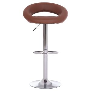 Swivel bar stool Rea Hm203.23 with - brown, Pu 54x47x96hcm.