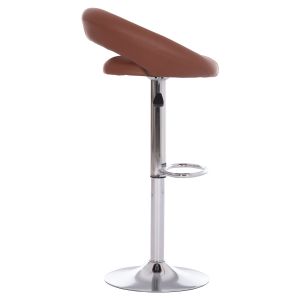 Swivel bar stool Rea Hm203.23 with - brown, Pu 54x47x96hcm.