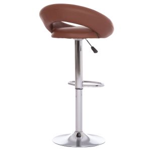 Swivel bar stool Rea Hm203.23 with - brown, Pu 54x47x96hcm.