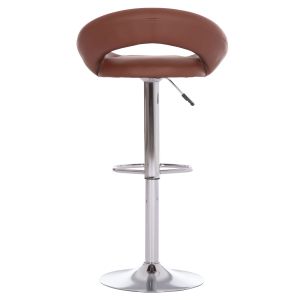 Swivel bar stool Rea Hm203.23 with - brown, Pu 54x47x96hcm.