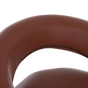 Swivel bar stool Rea Hm203.23 with - brown, Pu 54x47x96hcm.