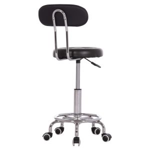 Swivel office designer chair Iris Hm211.21 black Pu 34x43x86.5hcm.