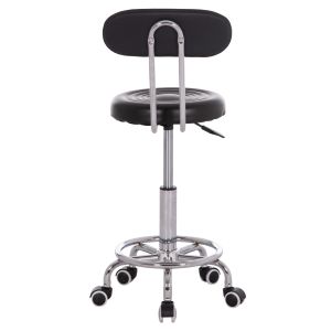 Swivel office designer chair Iris Hm211.21 black Pu 34x43x86.5hcm.