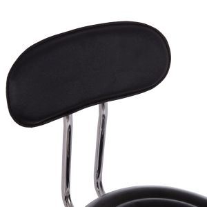 Swivel office designer chair Iris Hm211.21 black Pu 34x43x86.5hcm.