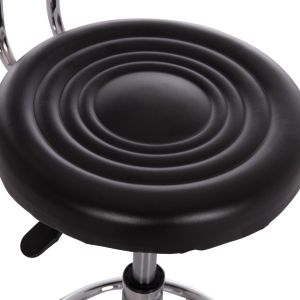Swivel office designer chair Iris Hm211.21 black Pu 34x43x86.5hcm.