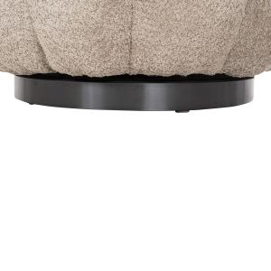 Въртящо кресло Grymm Hm9601,08 бежово букле с черна метална база 90x93x65hcm