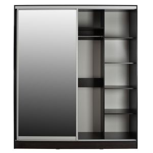Гардероб 2-крилен Hm2434,02 Adler плъзгащи врати огледало венге 160x60x210
