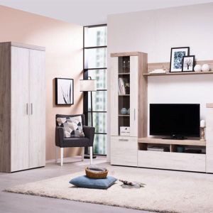 Гардероб 2k Arno Gray Oak-white Oak 80*55*202