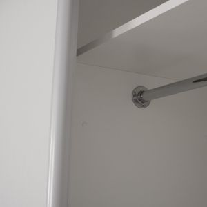 Wardrobe Adler with sliding doors white with mirror Hm2435,03 200x60x210hm