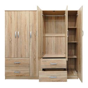 Lego Sonoma wardrobe with six doors 180x42x180 cm