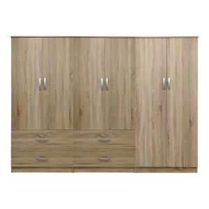 Lego Sonoma wardrobe with six doors 240x42x180 cm
