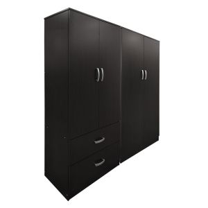 Lego wardrobe wenge with four doors 160x42x180 cm