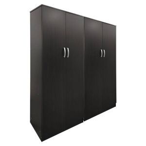 Lego wardrobe wenge with four doors 160x42x180 cm