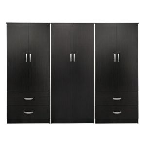 Lego wenge wardrobe with six doors 240x42x180 cm