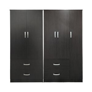 Lego wardrobe with five doors, wenge, 170x42x180 cm