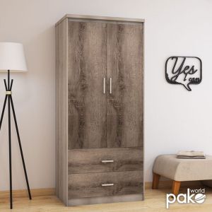 Гардероб Olympus 2 врати и чекмеджета цвят кастело торо