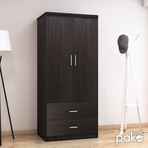 Гардероб Olympus с 2врати и чекмеджета цвят венге