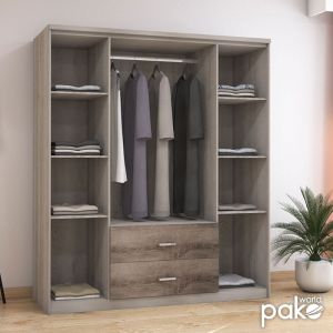 Гардероб Olympus 4 врати и чекмеджета 159x57x183