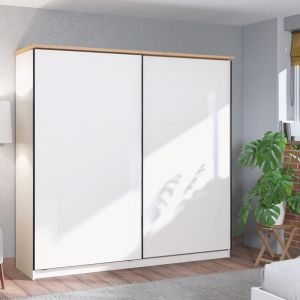 Гардероб Valencia 220 White-artisan Oak-white Mat 220*62,5*214cm