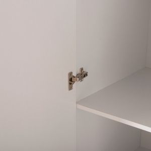 Wardrobe with 3 doors and 2 drawers Carly Hm384,05 white color 150x55χ180hcm