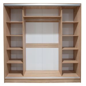 Гардероб с 3 плъзгащи врати и огледало Hm2435