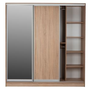 Гардероб с 3 плъзгащи врати и огледало Hm2435