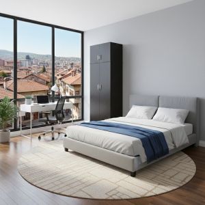 Lego two-door wardrobe in wenge color 80x42x240cm