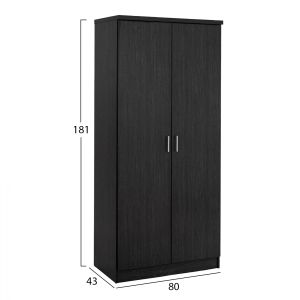 Гардероб с две врати Zebrano 80x42x181 Hm368,01