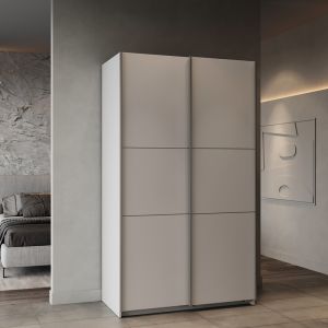 Wardrobe with two sliding doors Kawen white 116.5x60x203cm