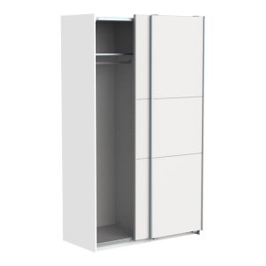 Wardrobe with two sliding doors Kawen white 116.5x60x203cm
